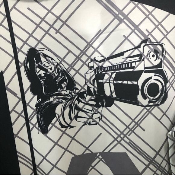 Marvel Cayde Skull Hoodie Black White Long Sleeve Size Small - Picture 9 of 9